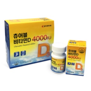 조아제약 츄어블 비타민D 4개월분 (60캡슐 X 2박스)